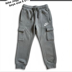 Nike Gray Boys' Cargo Jogger Sweatpants